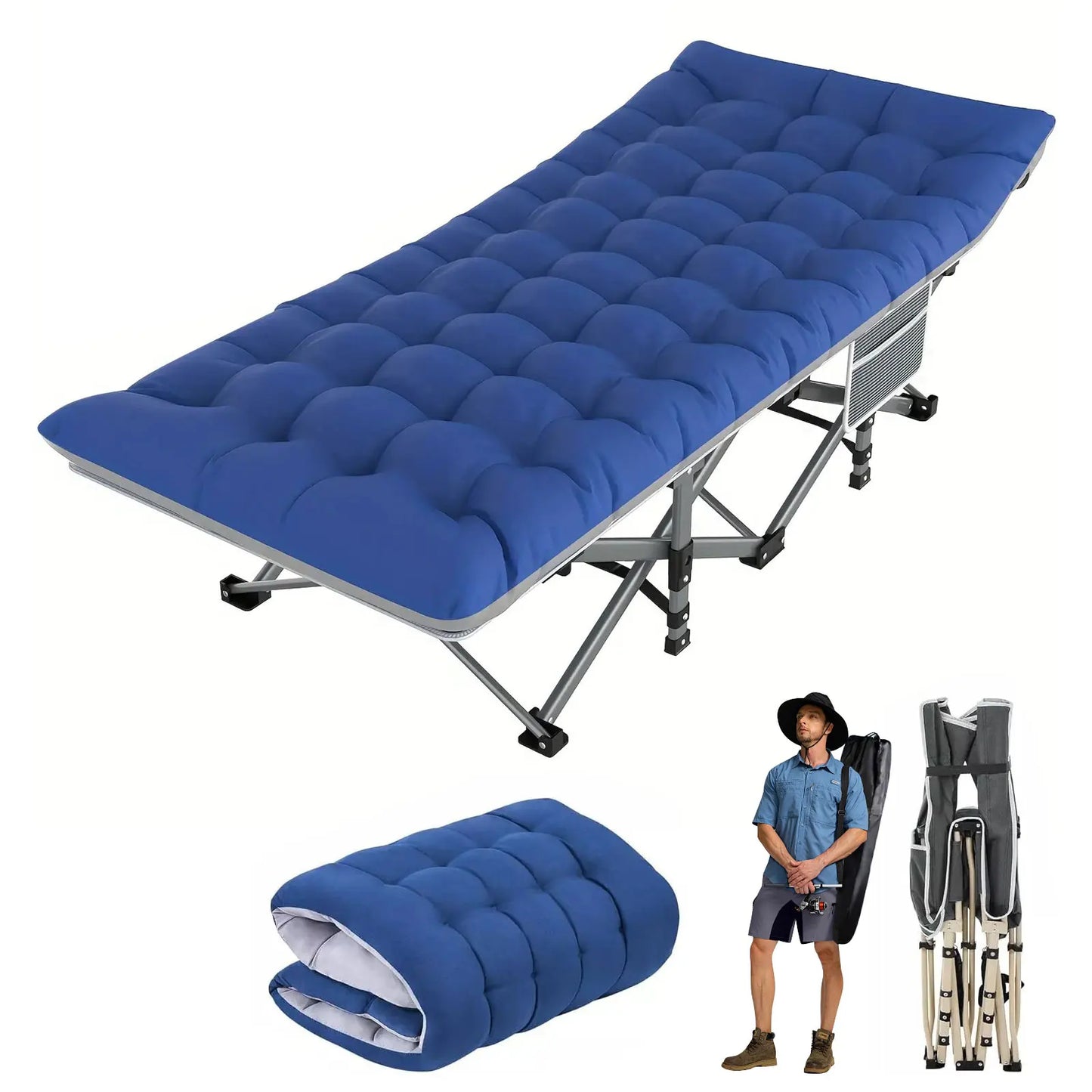 Heavy-Duty Portable Camping Cot