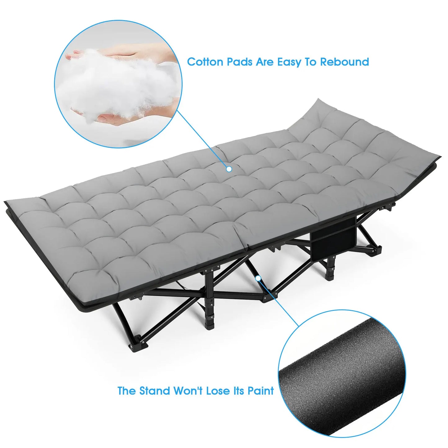 Heavy-Duty Portable Camping Cot